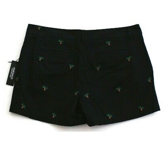 NWT Jones New York Palm Tree Cotton Short - 8 - Picture 2 of 2